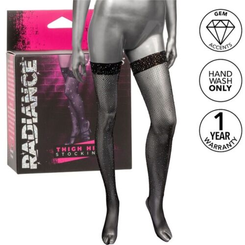 Strumpor till låret CALEXOTICS Radiance med rhinstenar