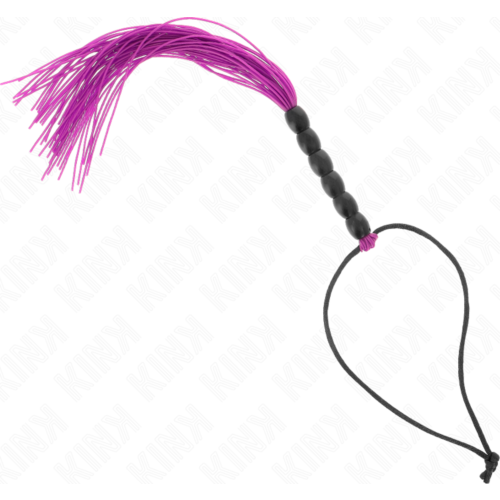 BDSM piska KINK MINI SILICONE WHIP MED 6 LILA KULOR