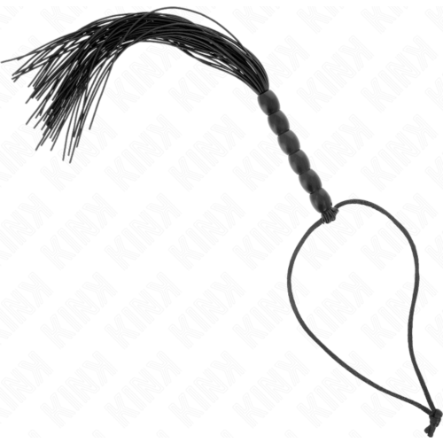 BDSM Piska KINK Mini Silikon med 6 Svarta Bollar 26 cm