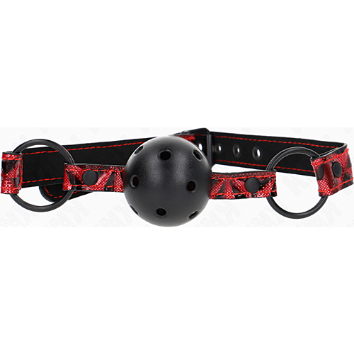 Ballgag KINK Diamantmönster Modell 2 Justerbar 42-60 cm