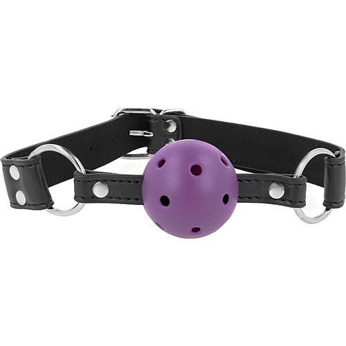 KINK Andningsbar Bollgag 4 cm med Dubbel Nitar