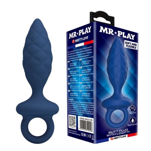 Analplugg MR PLAY Textured med ring