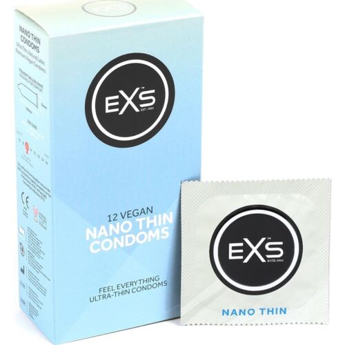 Kondomer Exs Nano Thin – 12-pack för hud-mot-hud känsla