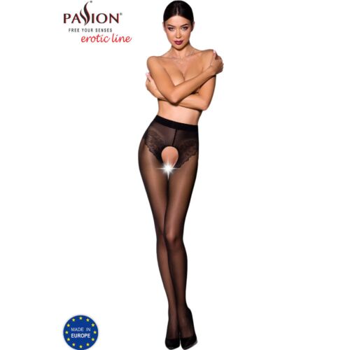 PASSION TIOPEN 006 3/4 svarta strumpbyxor