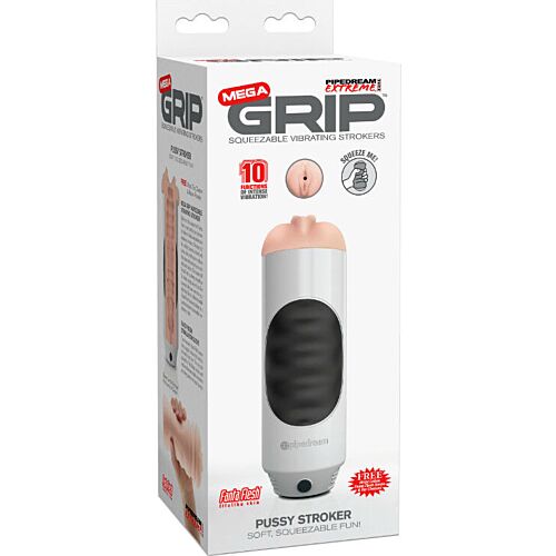 Vagina Masturbator Vibrator EXTREME TOYZ MEGA GRIP med 10 lägen