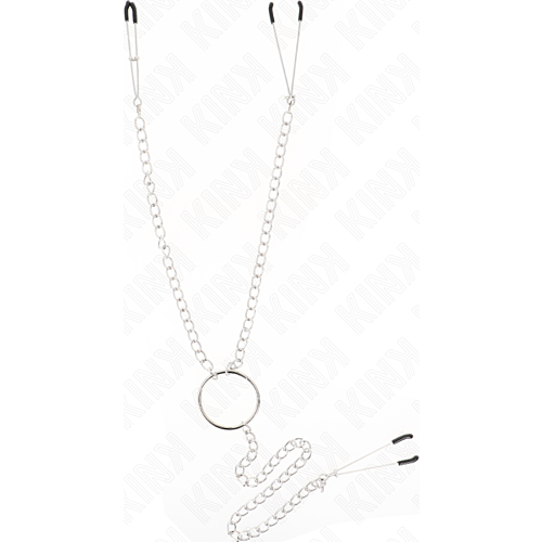 Brostvartsklammer KINK Modell 1 med kedja för BDSM-lek