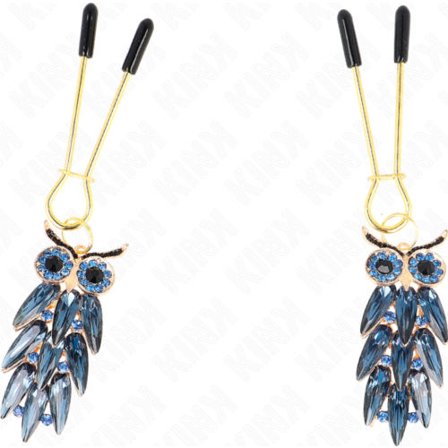 Brostvarta Klämmor KINK Uggla Hänge 6cm - Sensuell Stimuli