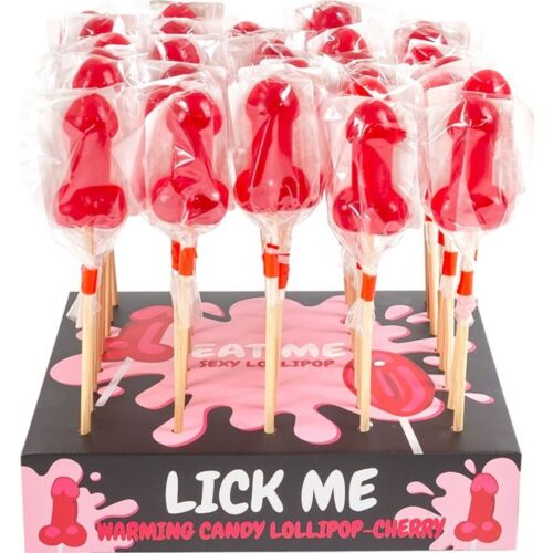 Godis Secretplay Cherry Candy Lollipop med värmande effekt