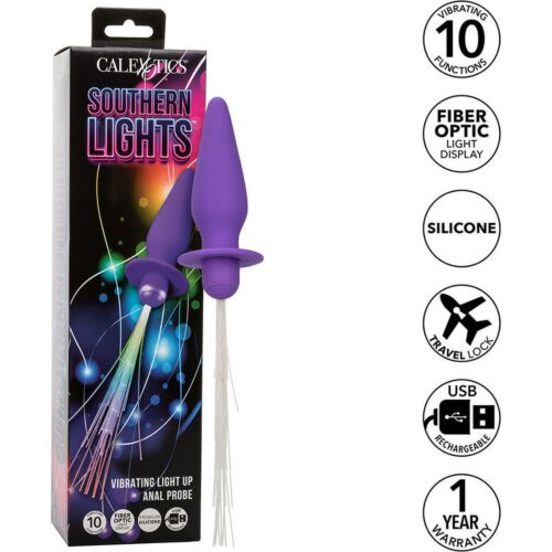 Analplug CALEXOTICS Southern Lights med Vibrerande Funktioner