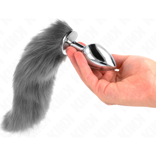 Analplug KINK Storlek L med syntetisk svans