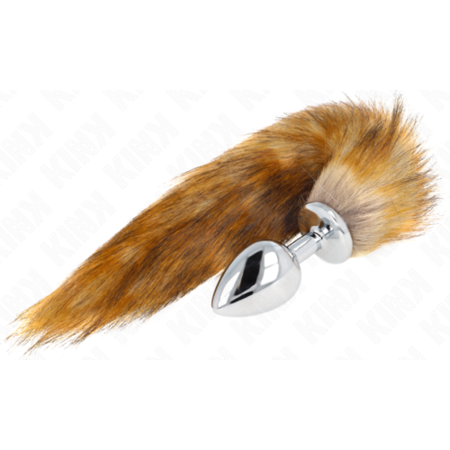 KINK Analplugg Storlek L med syntetisk svans