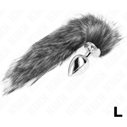 Analplug KINK Storlek L med syntetisk svans