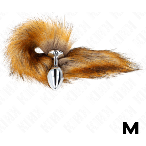 Analplug KINK Storlek M med Syntetisk Svans