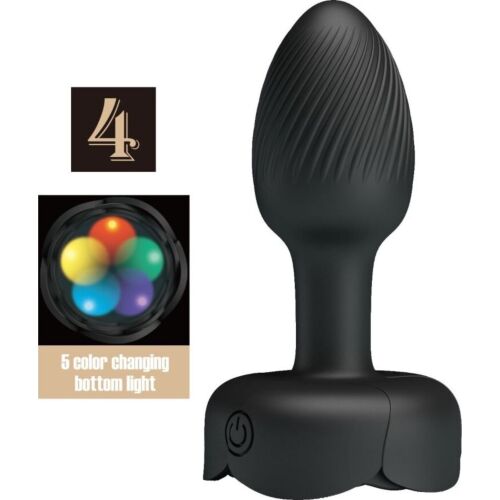 Analplugg PRETTY LOVE Olman med LED-ljus och 10 lägen