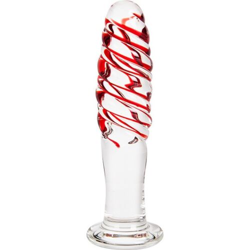 Plug av glas S Pleasures Crystal TAURUS för anal stimulering
