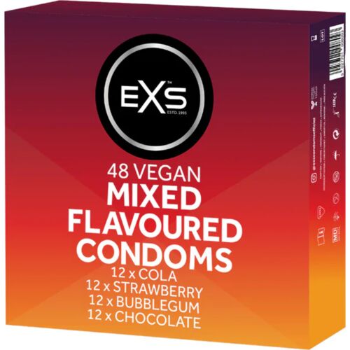 EXS Blandade Smaker Kondomer – 48-pack