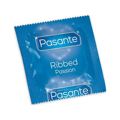 Pasante Ribbad Passion Kondomer 144 Enheter