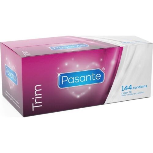 Pasante Trim Kondomer 144 Enheter - Tätsittande 49mm