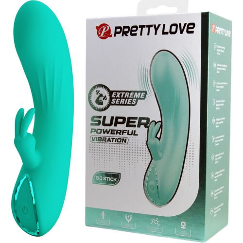 G-punktsvibrator Pretty Love Flirtation DJ Stick med Klitorisstimulator