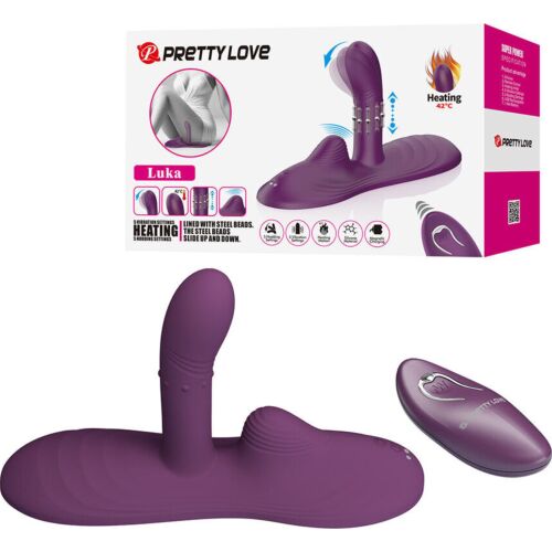 Vibrator Pretty Love Luka med fjärrkontroll och värmeeffekt