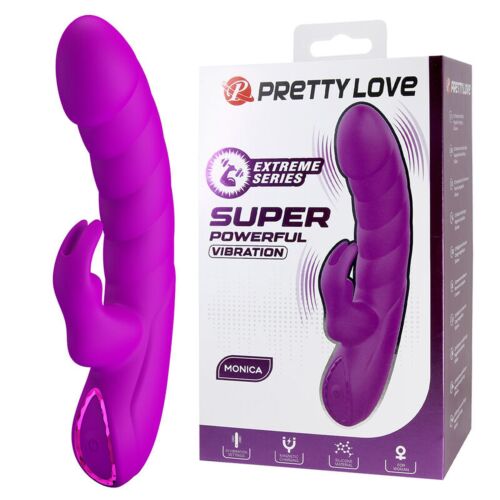 HIGH TECH MONICA Rabbitvibrator med dubbel stimulering
