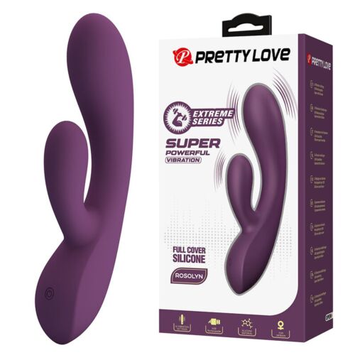 Rabbit Vibrator HIGH TECH ROSOLYN med dubbel stimulering