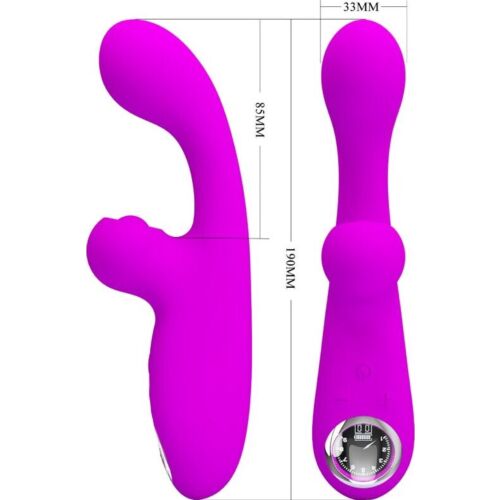 Rabbitvibrator Pretty Love Skylar med dubbel stimulering