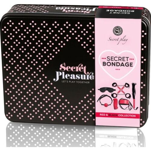 BDSM Set SECRETPLAY Red Collection - Komplett Bondagekit