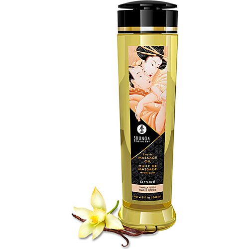 Massageolja Shunga Desire - Vaniil 240 ml med Ylang Ylang