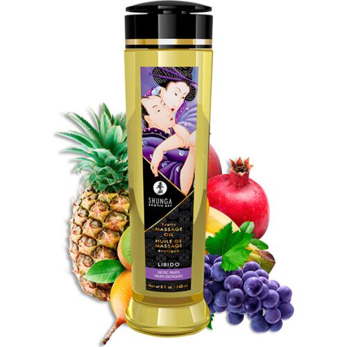 Shunga Libido 240 ML Erotisk Massageolja för Sensuella Upplevelser