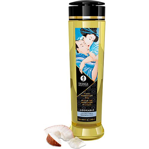 SHUNGA Adorable Erotisk Massageolja 240 ML - Silkeslen Känsla