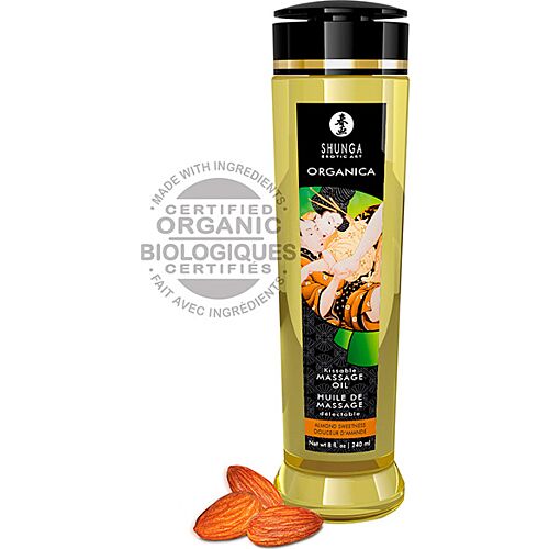 Massageolja Shunga Almond Sweetness 240 ml med söt mandel