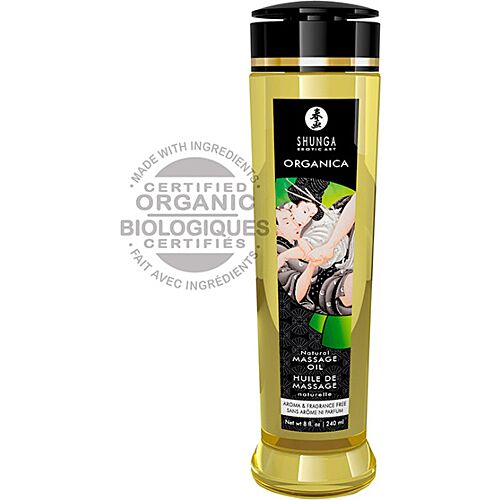 Massageolja Shunga Natural utan doft och smak