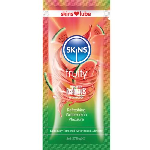 Lubricant SKINS Fruity Watermelon Monodosis 5 ml