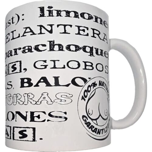 Keramisk Mugg DIABLO PICANTE med Humoristisk Design