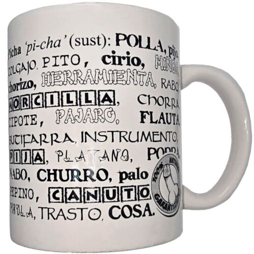 Diablo Picante Mugg med Penis Synonymer - 370ml Keramik
