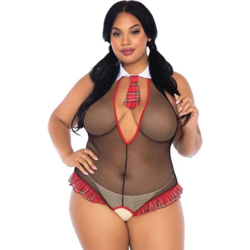 Crotchless Teddy Leg Avenue Skolmästarinna Design