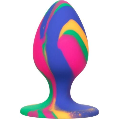 Analplugg Calexotics Cheeky Medium Tie Dye med Sugapparat