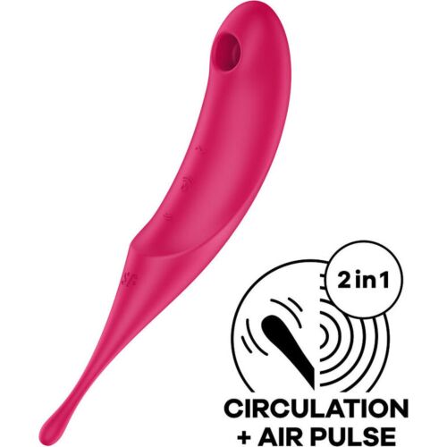 Sugapparat Satisfyer Twirling Pro med dubbel stimulering