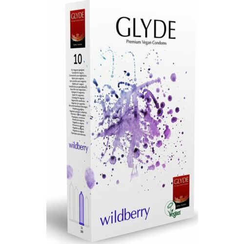 Vegan Kondomer Glyde Ultra Wildberry - 10 Pack