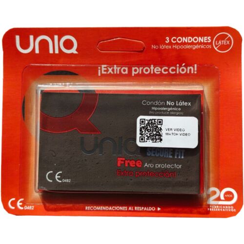 Kondom UNIQ SecureFit utan ring