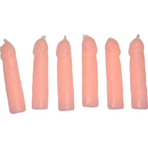 Candles Diablo Picante 6 Penisformade Ljus för Fester