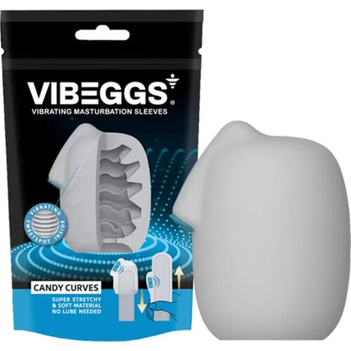 Masturbator Hylsa Vibeggs Candy Curves med Vibrationsläge