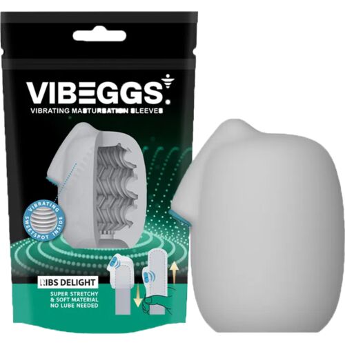 Masturbator Hylsa Vibeggs Rib Delight med Vibration