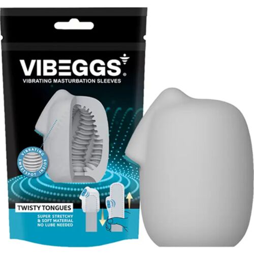 Masturbatorhylsa Vibeggs Twisty Tongues med vibration