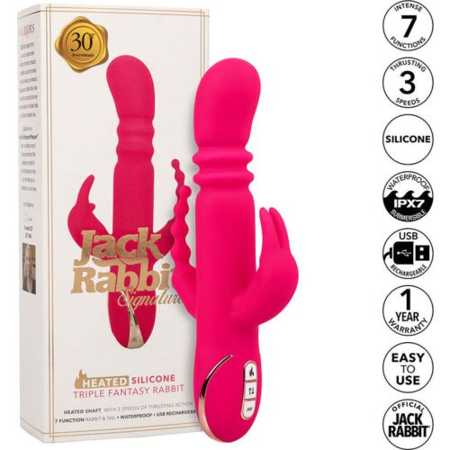 Rabbit Vibrator CALEXOTICS Jack Fantasy med uppvärmd axel