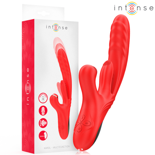 Vibrator INTENSE KAROL med sugfunktion och vibrationer