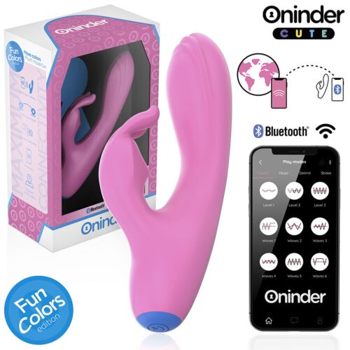 ONINDER CUTE Love Bunny Vibrator med App Kontroller