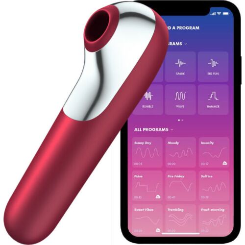 Vibrerande Succioner Satisfyer Connect Dual Love