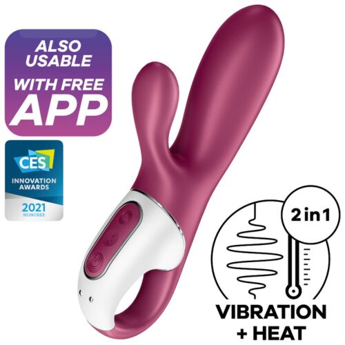 G-punktsvibrator Satisfyer Hot Bunny med värmefunktion
